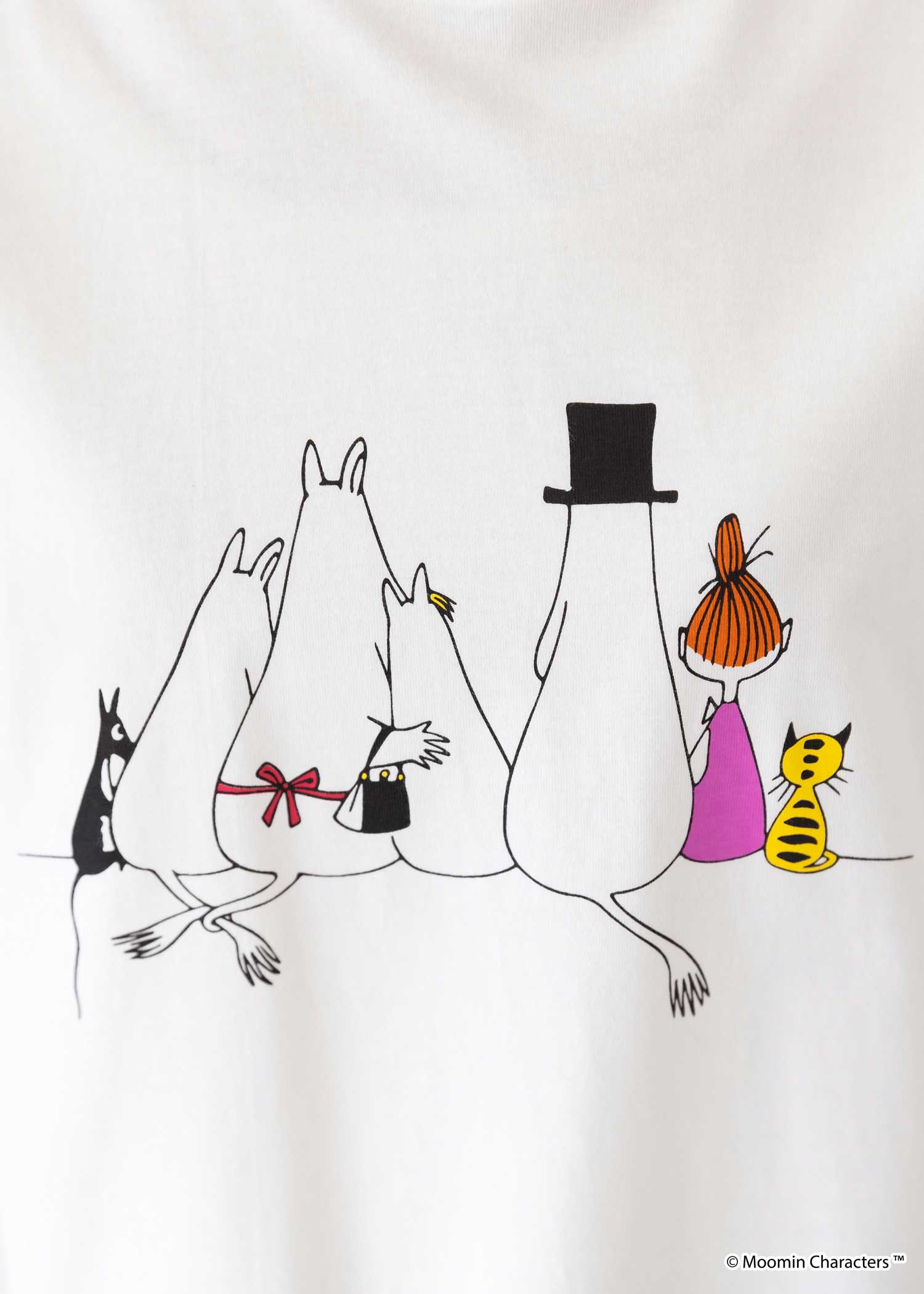 ムーミン オーガニックコットンキッズTシャツ・後ろ姿