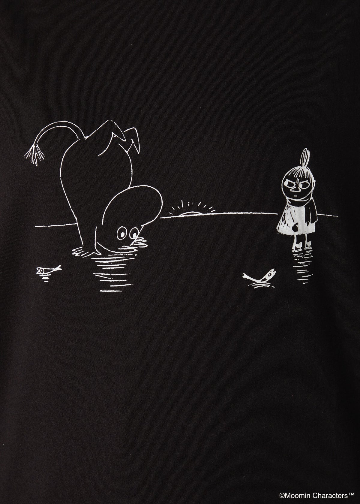 ムーミン オーガニックコットン ビッグTシャツ・氷の上の逆立ちムーミントロール
