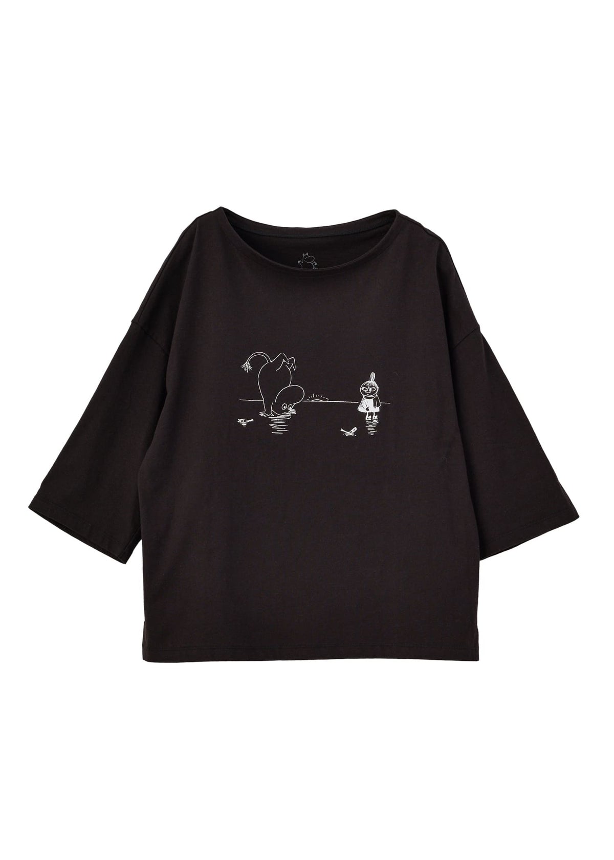 ムーミン オーガニックコットン ビッグTシャツ・氷の上の逆立ちムーミントロール