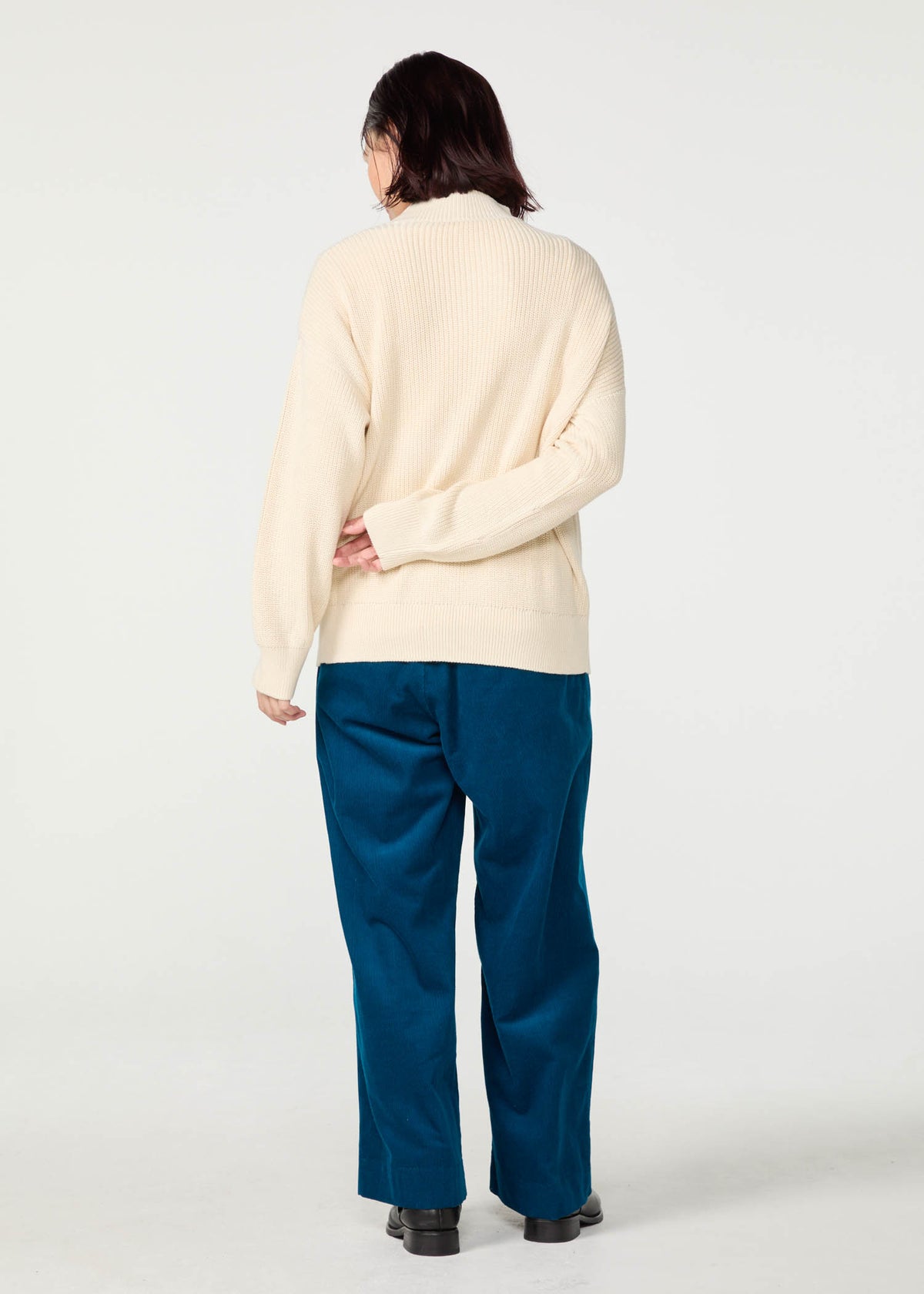 オーガニックコットンコーデュロイ ワイドパンツ