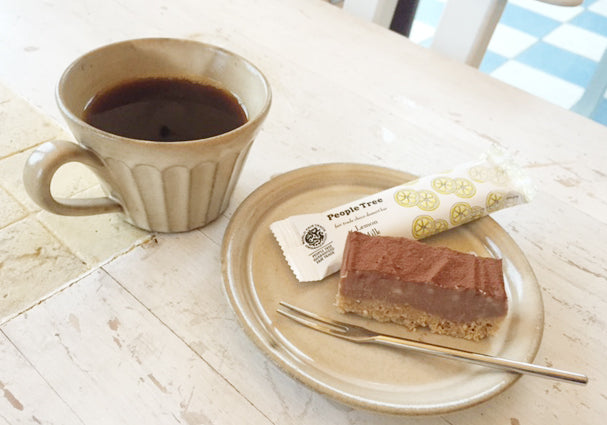 焼かずにできる！　フェトレード・チョコのレシピ<br>　「簡単☆レモンミルクチーズケーキ」