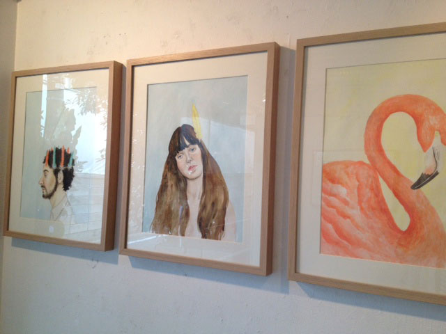 イラストレーター榎本マリコさんの個展へ