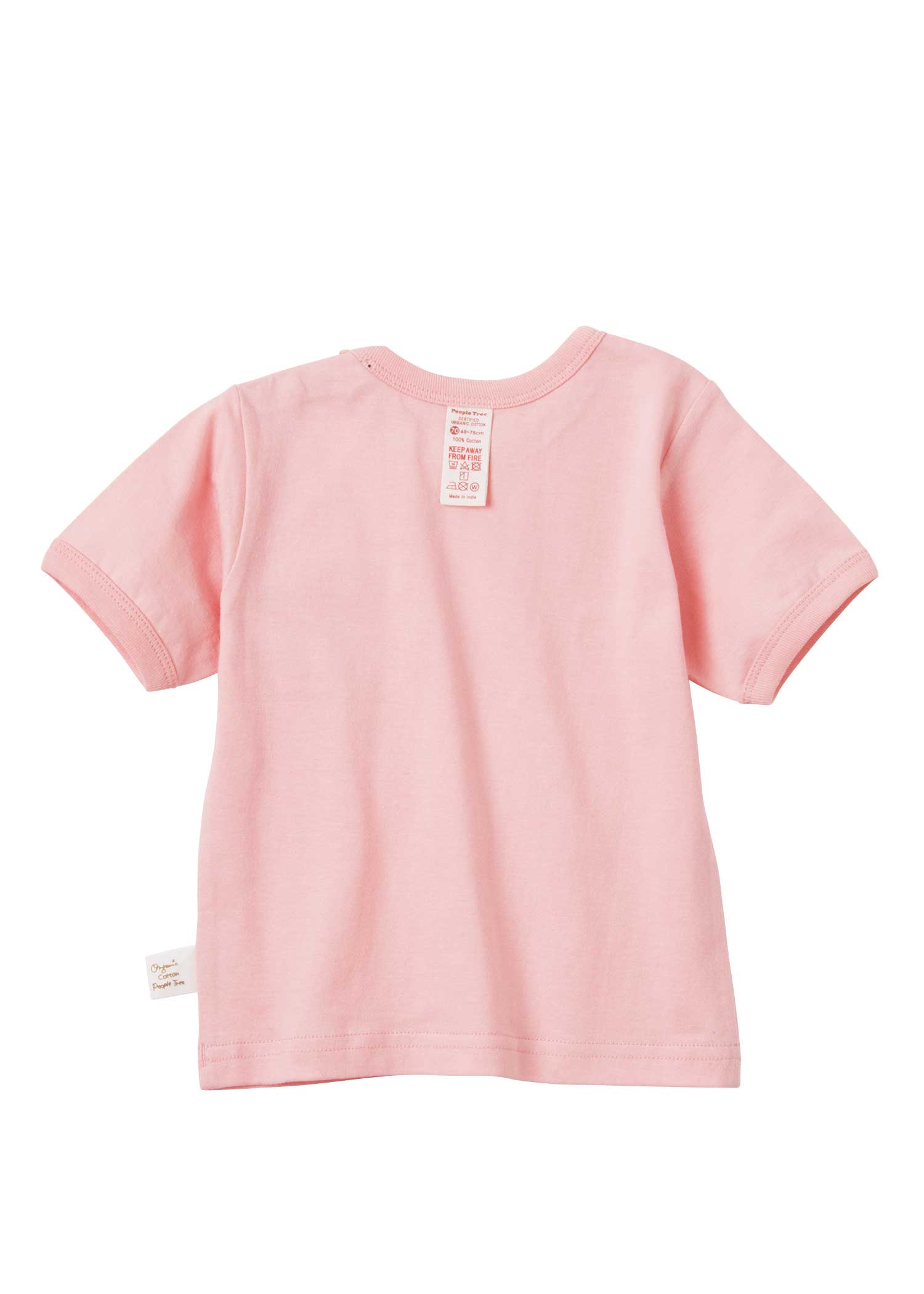 オーガニックコットンベビーラビットプリントＴシャツ
