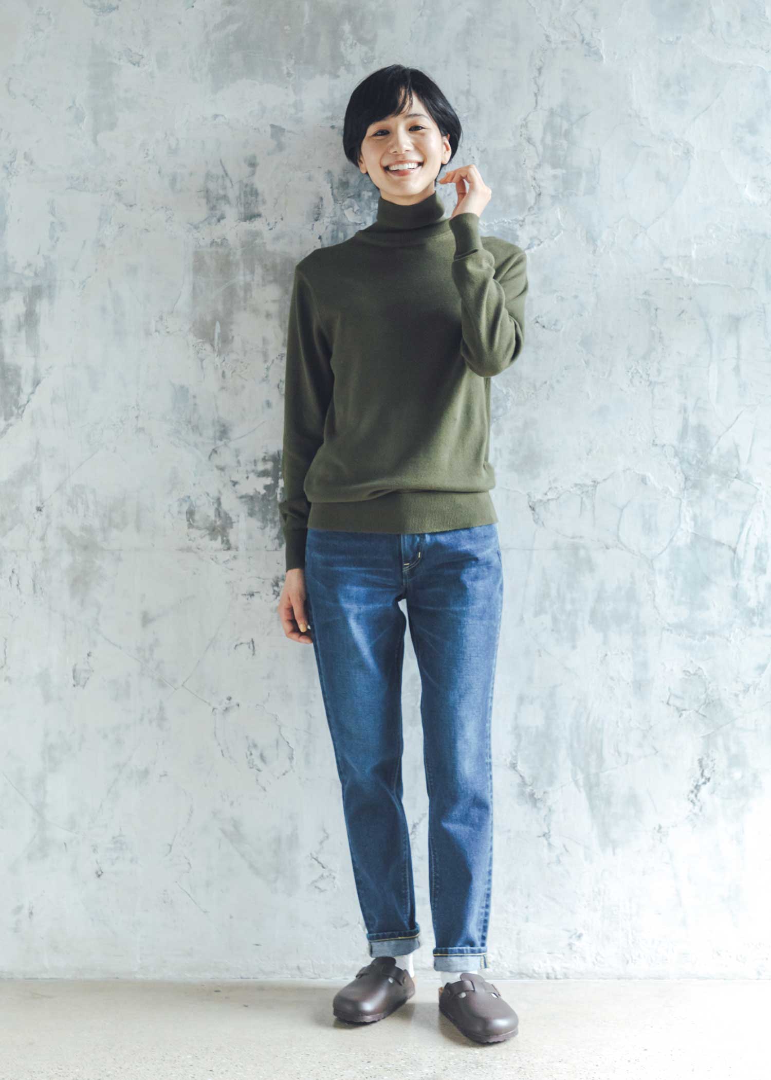 身長：167cm　着用サイズ：M