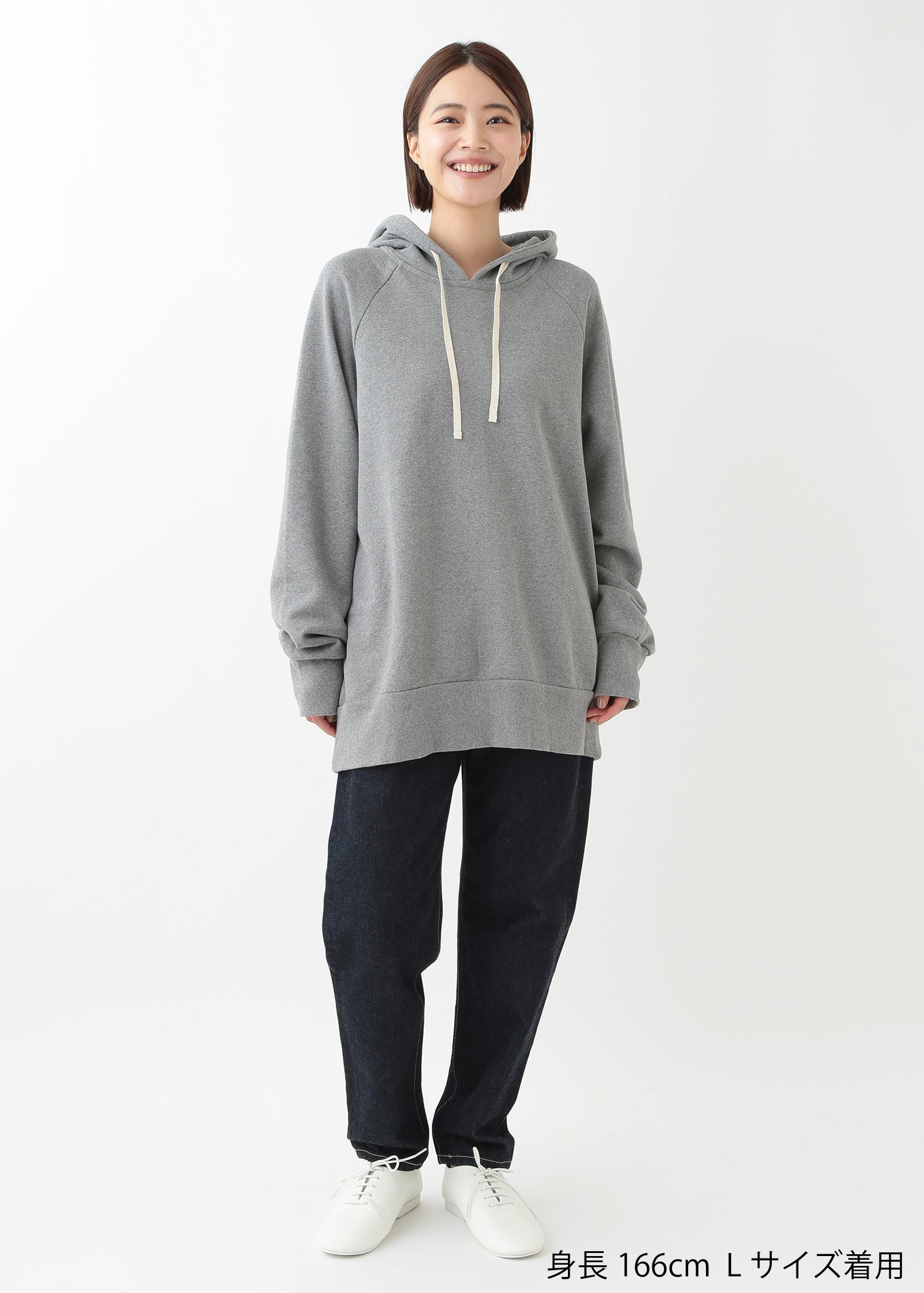 身長：166cm　着用サイズ：L