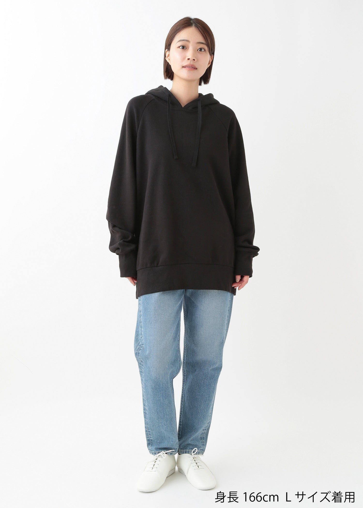 身長：166cm　着用サイズ：L