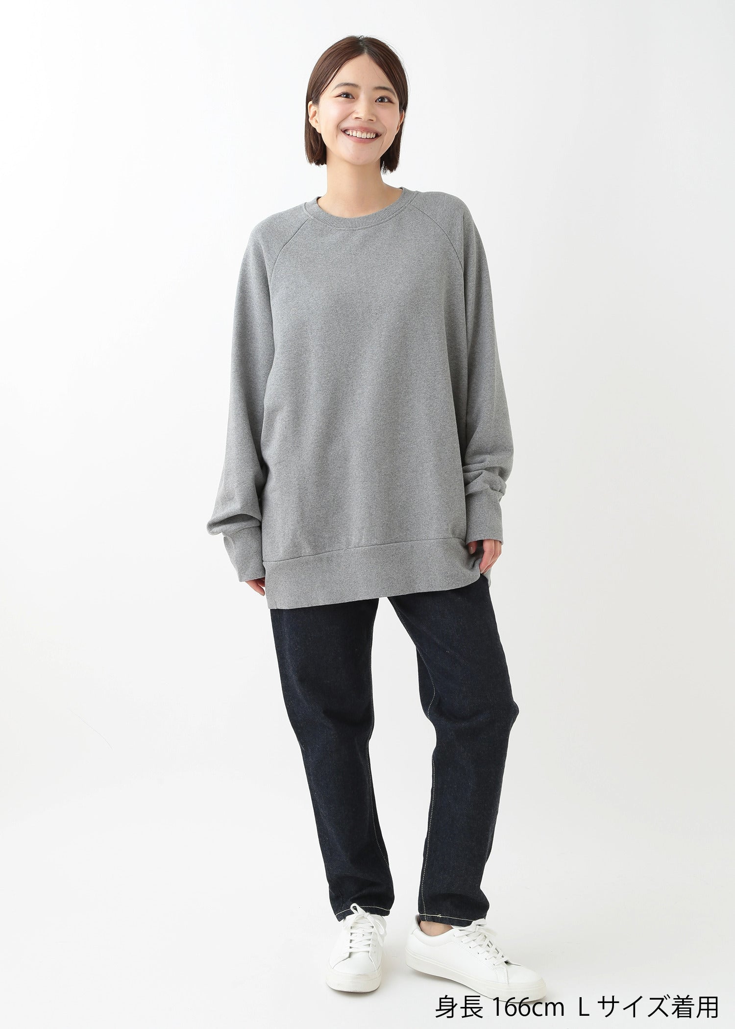 身長：166cm　着用サイズ：L