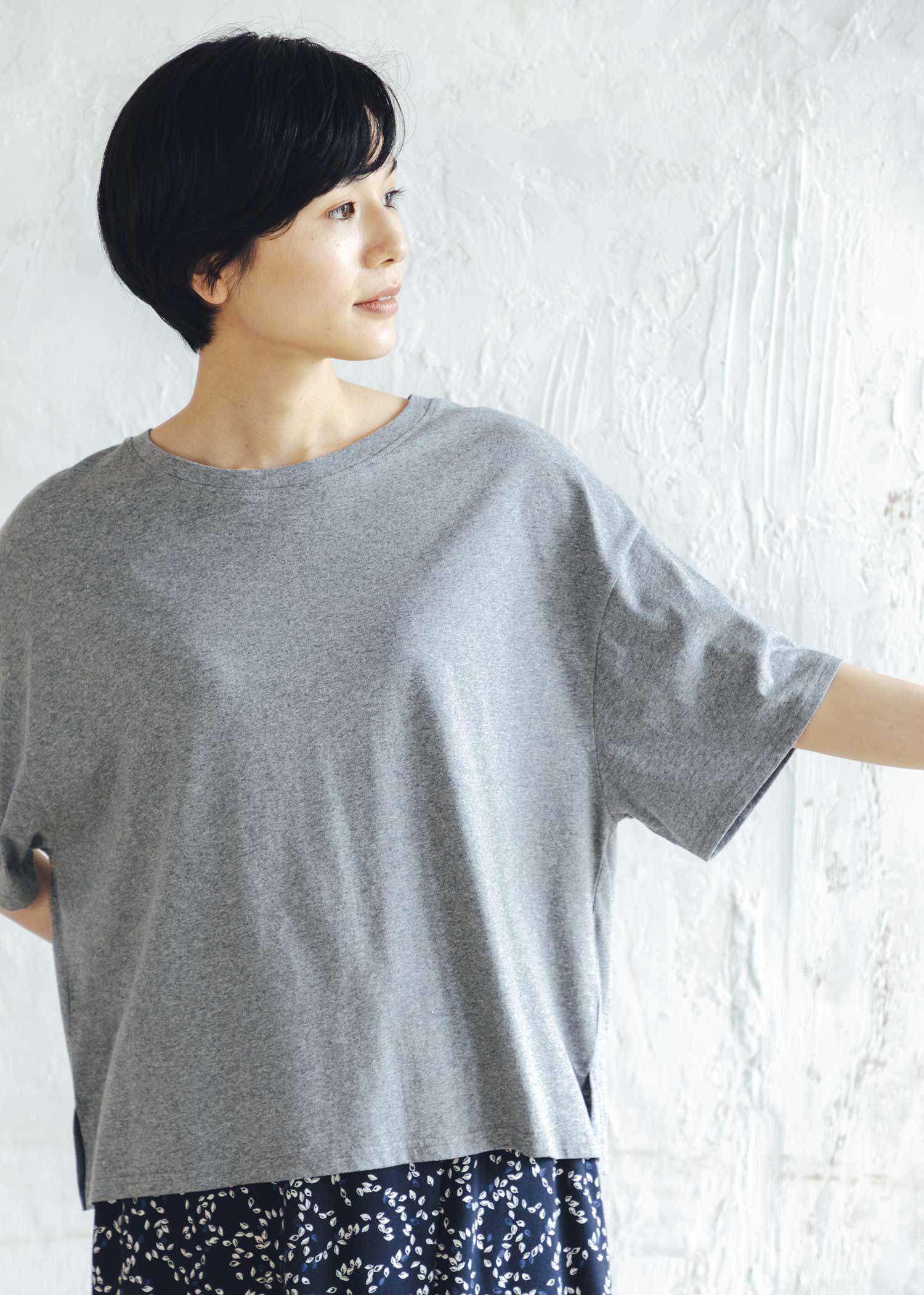 オーガニックコットンリラックスビッグＴシャツ