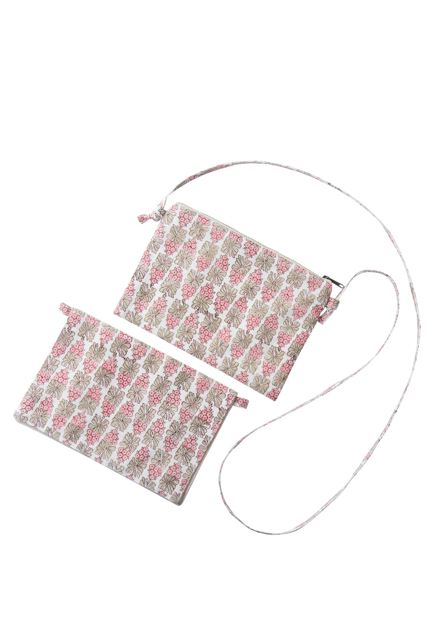 Ｖ＆Ａ ブロックプリント３ＷＡＹポシェット
