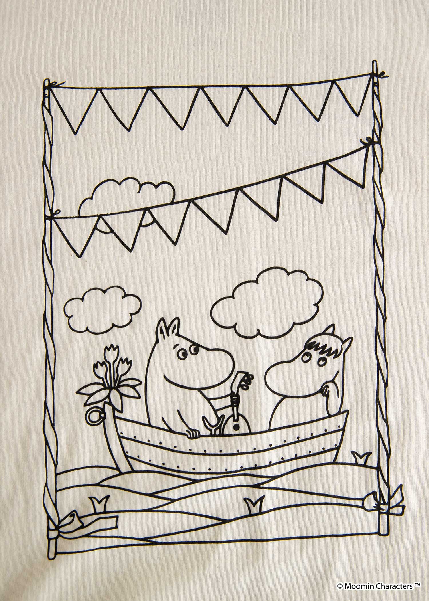 ムーミン オーガニックコットンユニセックスＴシャツ