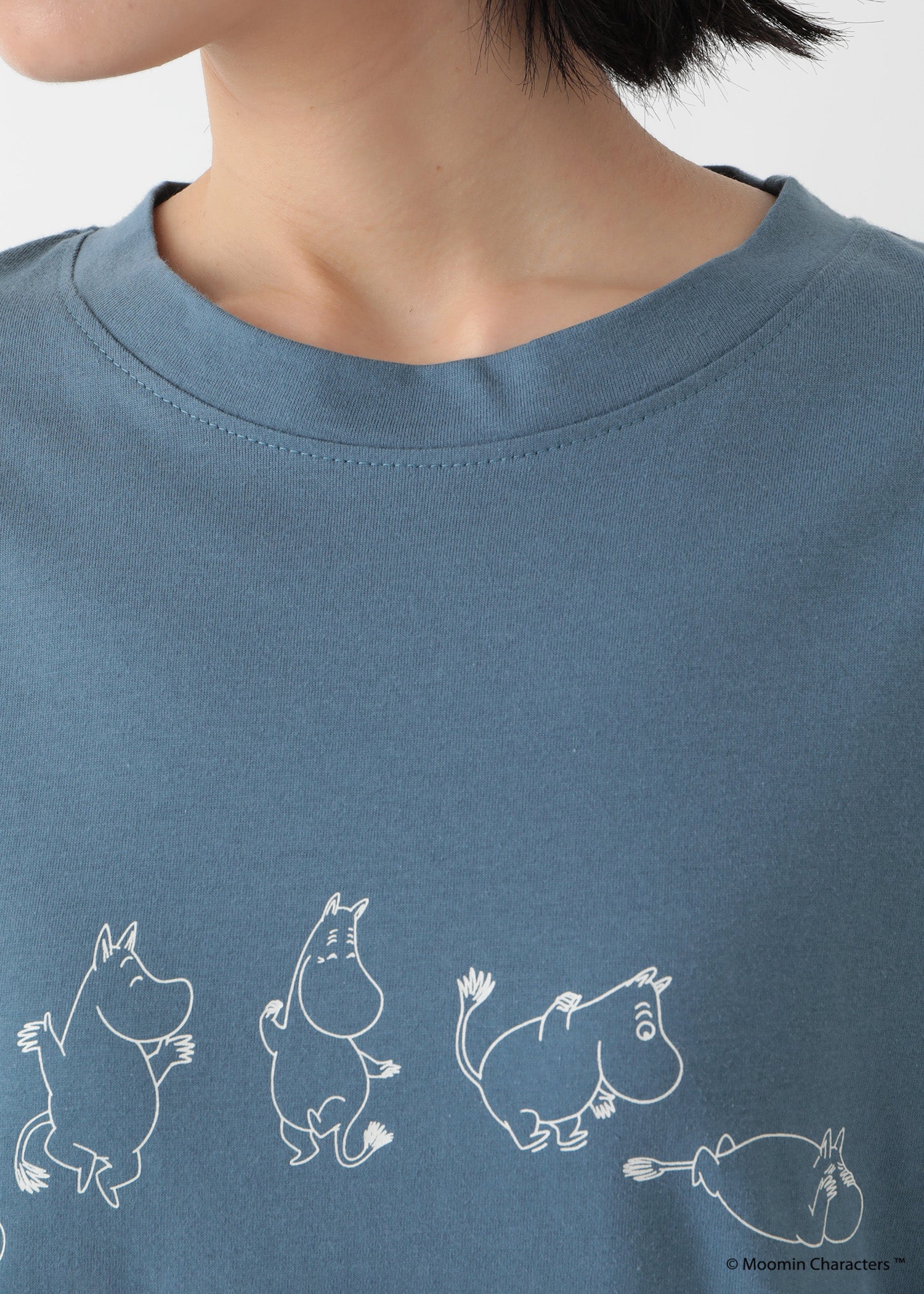 ムーミン オーガニックコットン ユニセックスＴシャツ・ダンスするムーミントロール