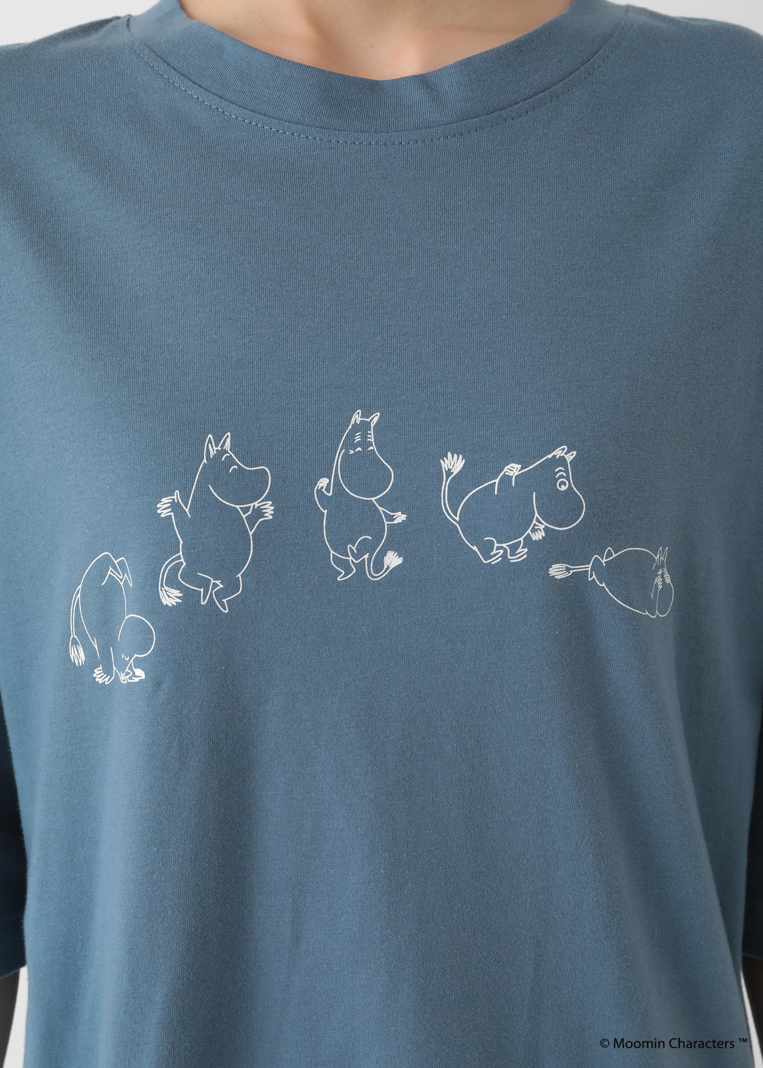 ムーミン オーガニックコットン ユニセックスＴシャツ・ダンスするムーミントロール