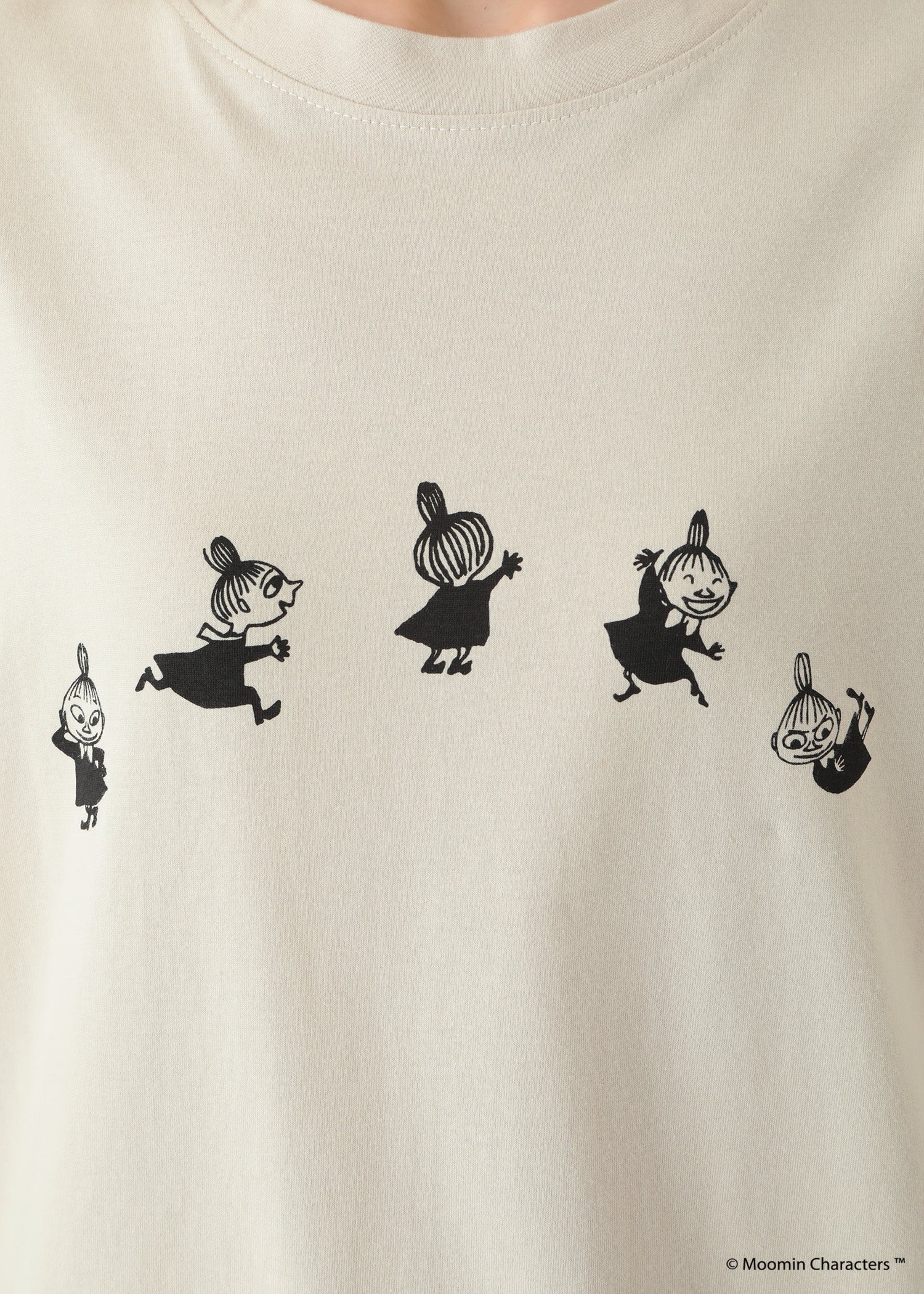 ムーミン オーガニックコットン ユニセックスＴシャツ・ダンスするリトルミイ
