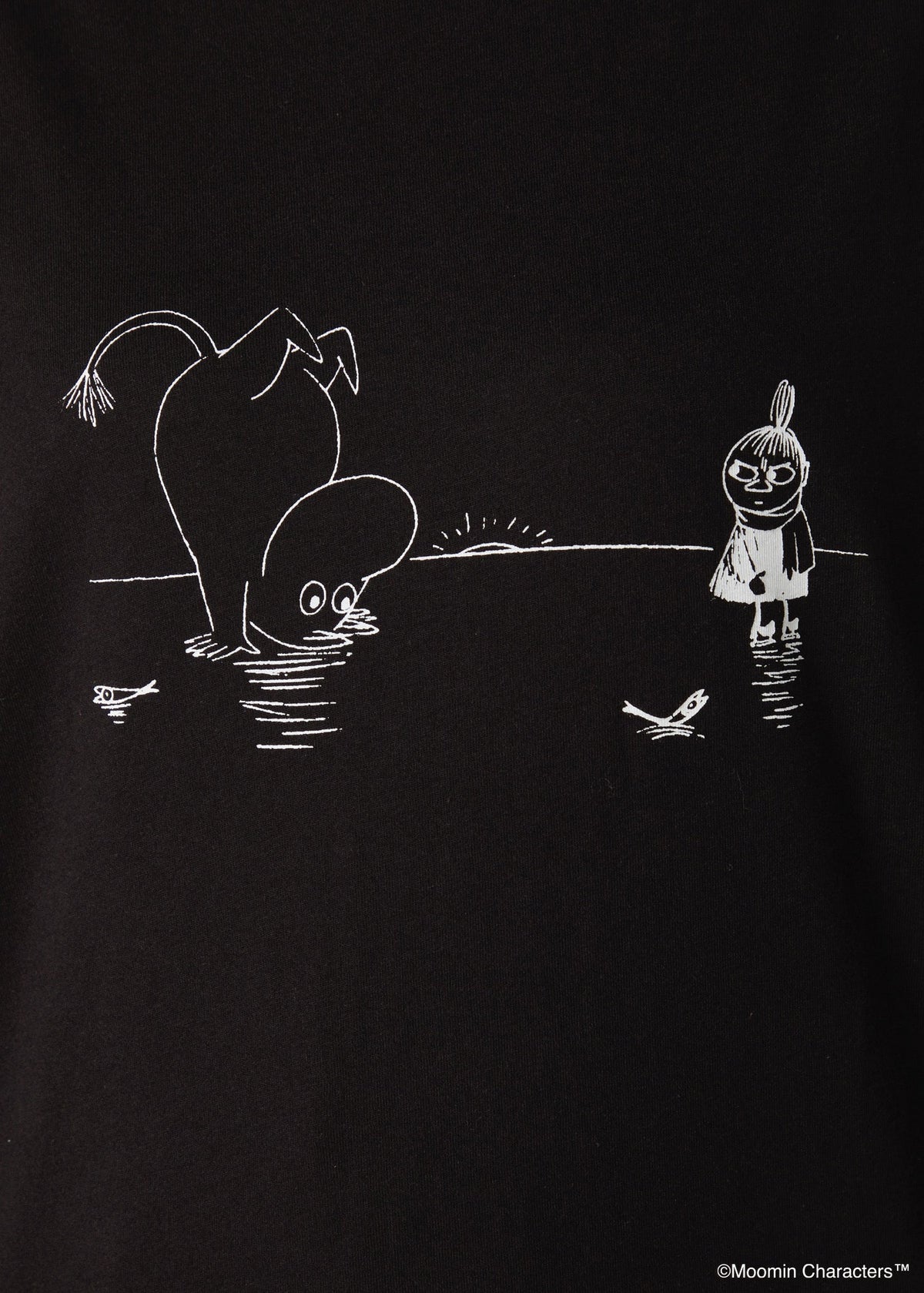 ムーミン オーガニックコットン ビッグＴシャツ・氷の上の逆立ちムーミントロール