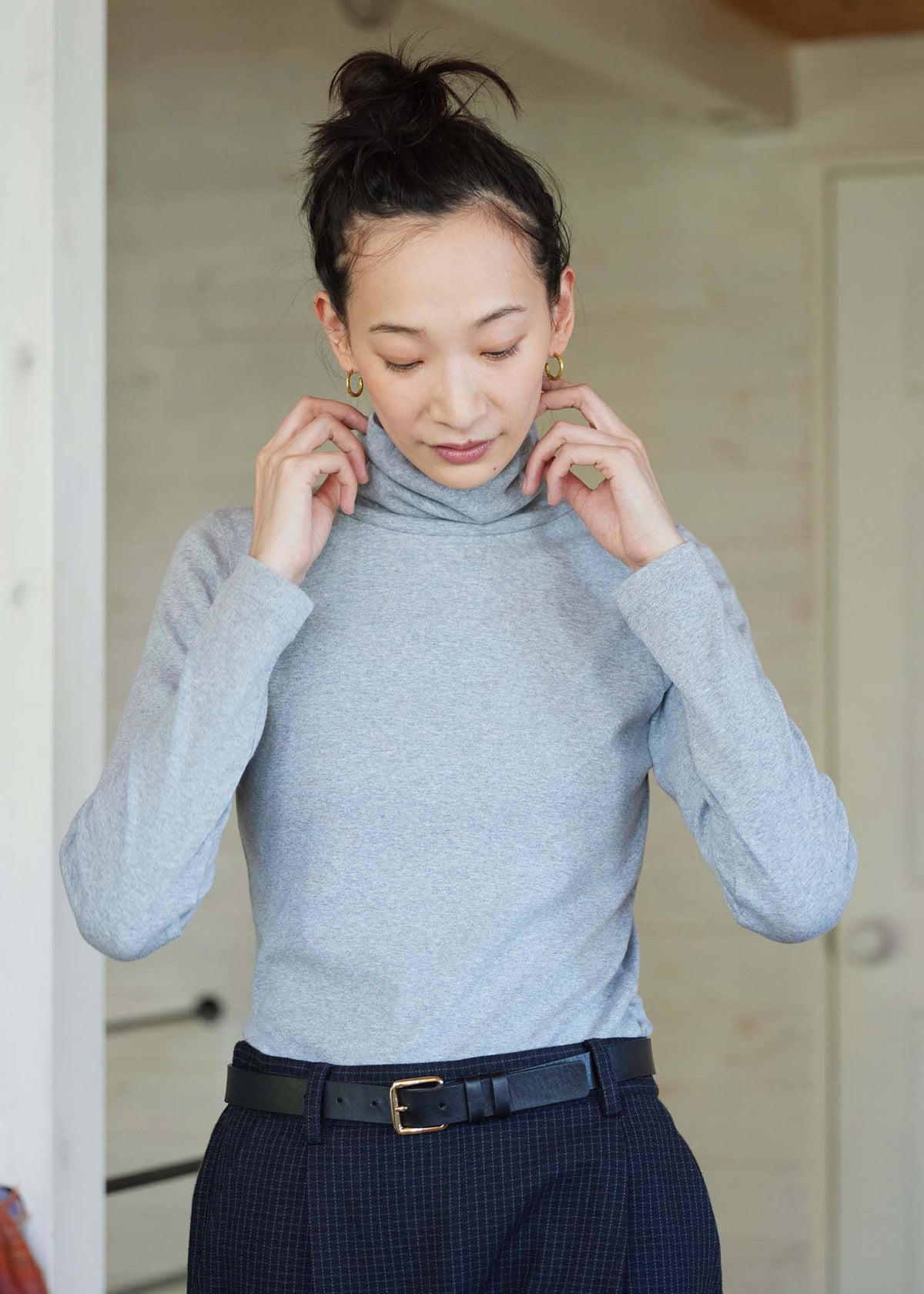 身長：168cm　着用サイズ：M