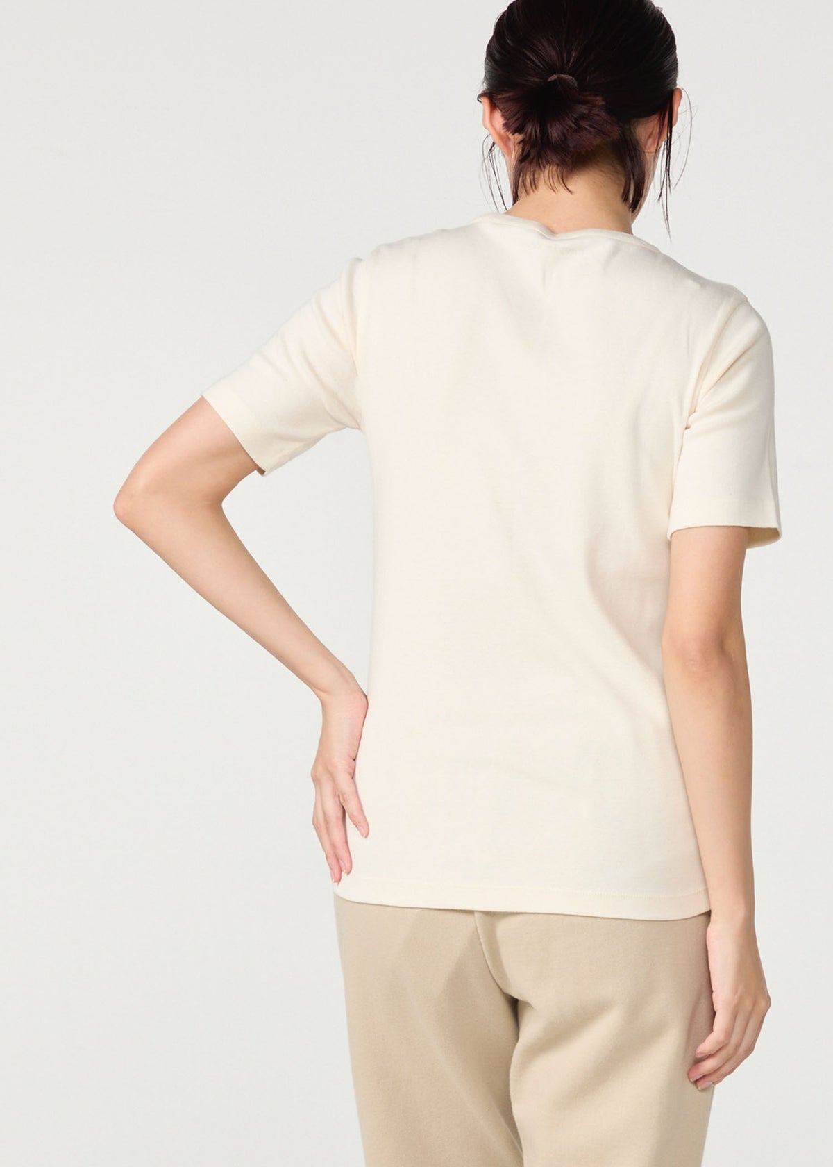 オーガニックコットンベーシック クルーネック半袖Tシャツ