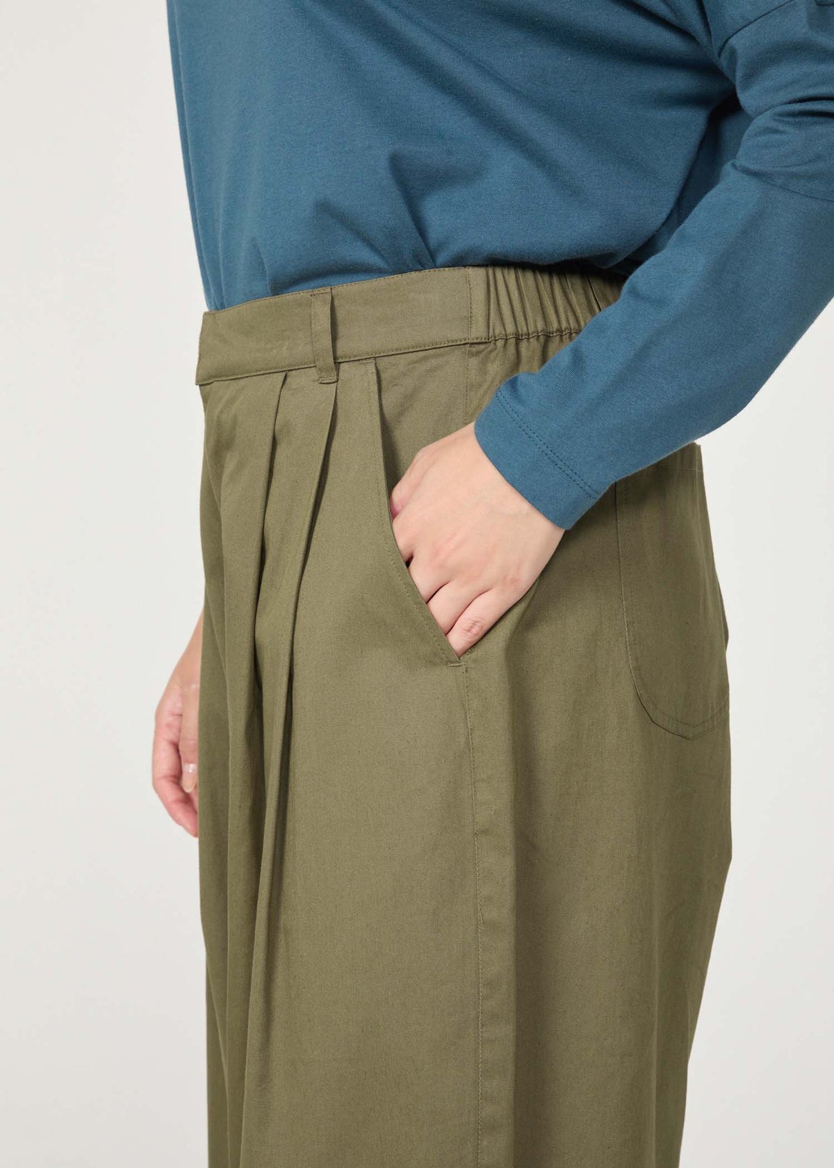 オーガニックコットンツイル バレルパンツ